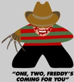 Freddy Krueger Meeple Φούτερ - WHITE