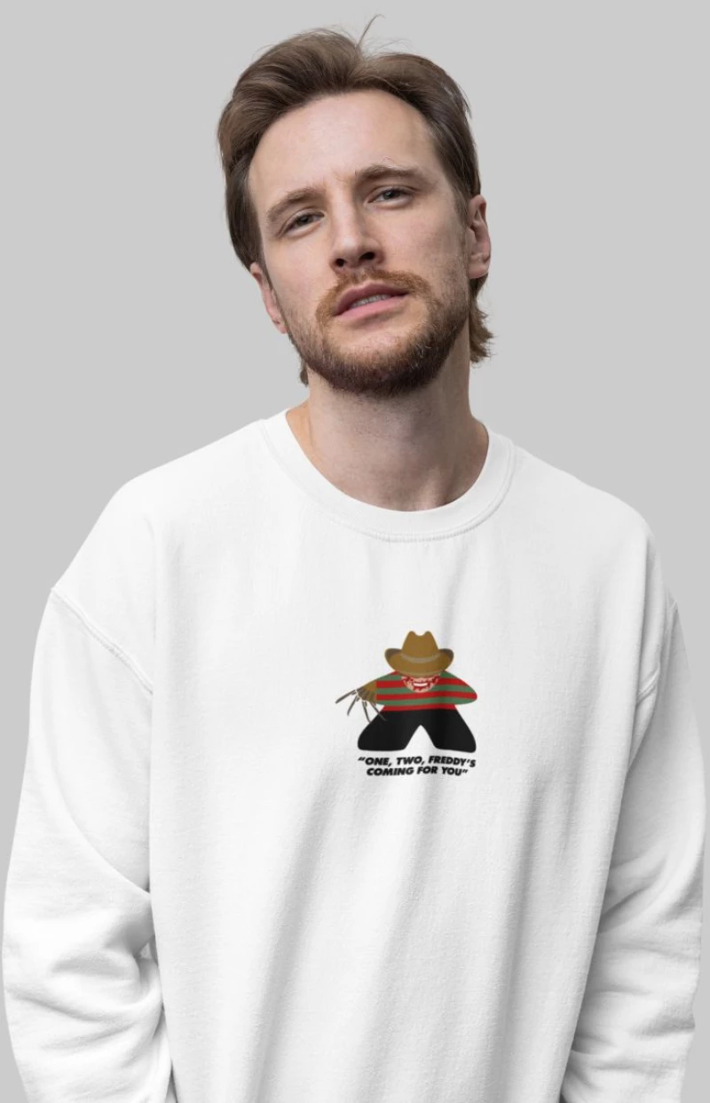 Freddy Krueger Meeple Φούτερ - WHITE