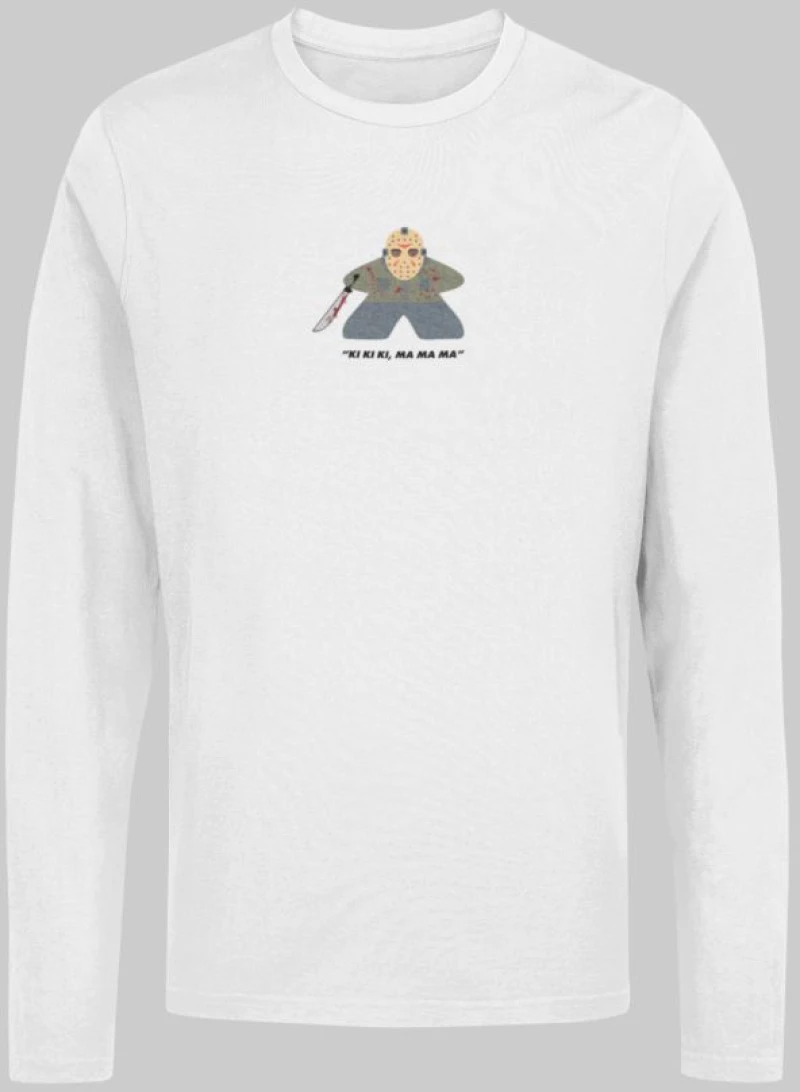 Jason Voorhees Meeple Μακρυμάνικο T-Shirt - WHITE