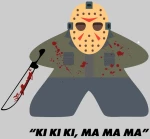 Jason Voorhees Meeple Μακρυμάνικο T-Shirt - WHITE