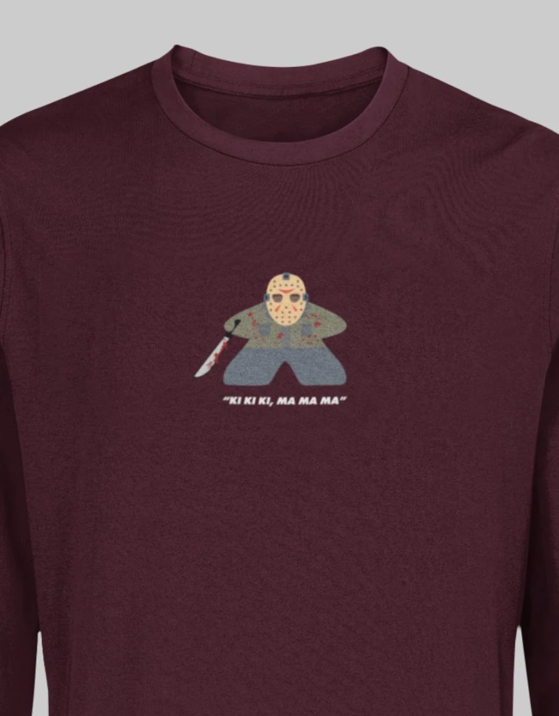 Jason Voorhees Meeple Μακρυμάνικο T-Shirt - WHITE