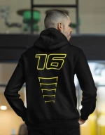 Offer |Charles Leclerc Ferrari φούτερ με κουκούλα - BLACK