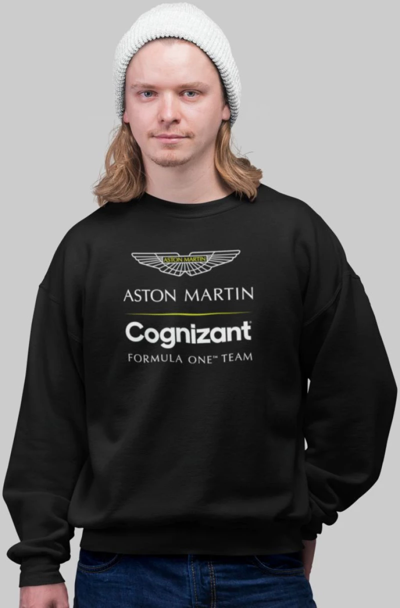 Aston Martin F1 Φούτερ (Replica) - BLACK