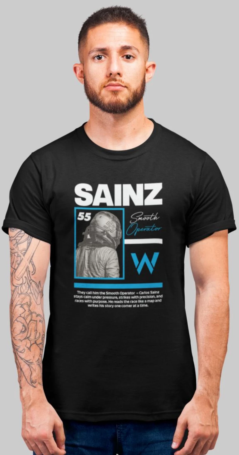 Carlos Sainz T-Shirt - BLACK