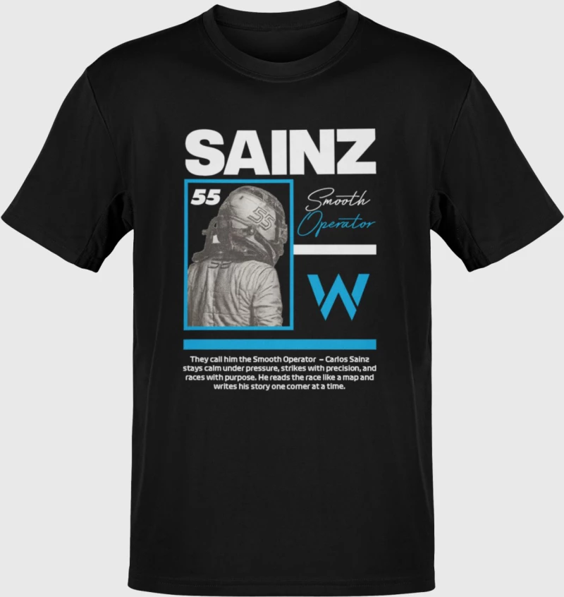 Carlos Sainz T-Shirt - BLACK