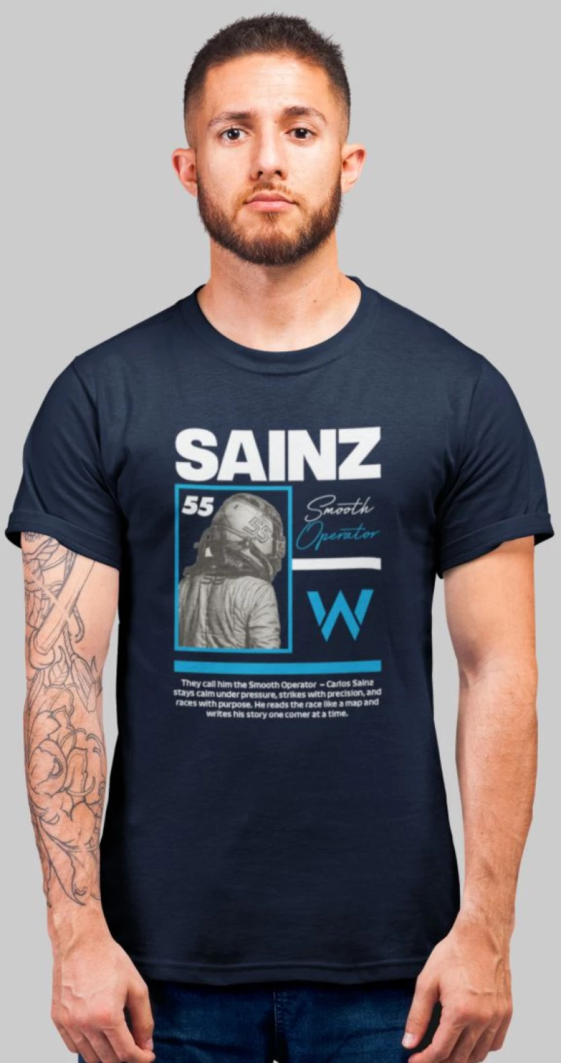 Carlos Sainz T-Shirt - BLACK