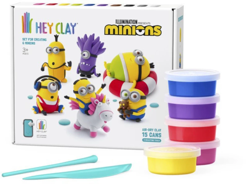 HEY CLAY 15026 MINIONS ΠΟΛΥΧΡΩΜΟΣ ΠΗΛΟΣ 3+ΕΤΩΝ- 440074 15026