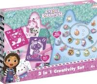ΠΑΙΔΙΚΗ ΧΕIΡΟΤΕΧΝΙΑ TOTUM GABBYS DOLLHOUSE 2 IN 1 CREATIVITY SET GLITTER CHARM  AND SPRAY PANS- TT420397