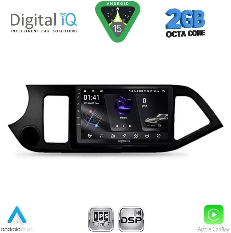 DIGITAL IQ RSF 4308_CPA (9inc) MULTIMEDIA TABLET for KIA PICANTO mod. 2011-2017 DIGITAL IQ RSF 4308_CPA