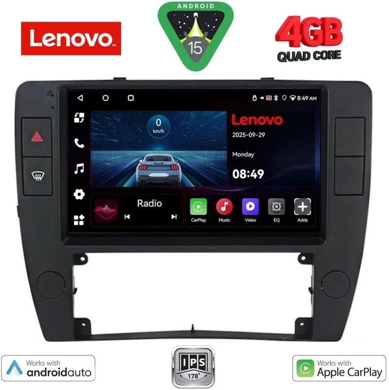 LENOVO LVE 8749_CPAA (9inc) MULTIMEDIA TABLET for VW PASSAT mod. 2000-2005 LENOVO LVE 8749_CPAA