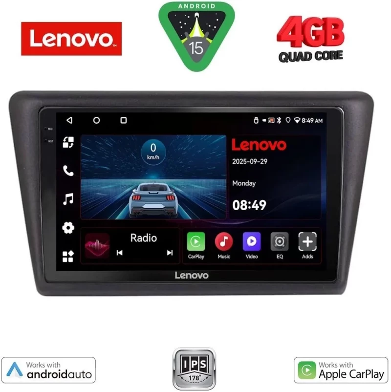 LENOVO LVE 8600_CPAA (9inc) MULTIMEDIA TABLET for  SKODA RAPID SPACEBACK mod. 2014+ LENOVO LVE 8600_CPAA
