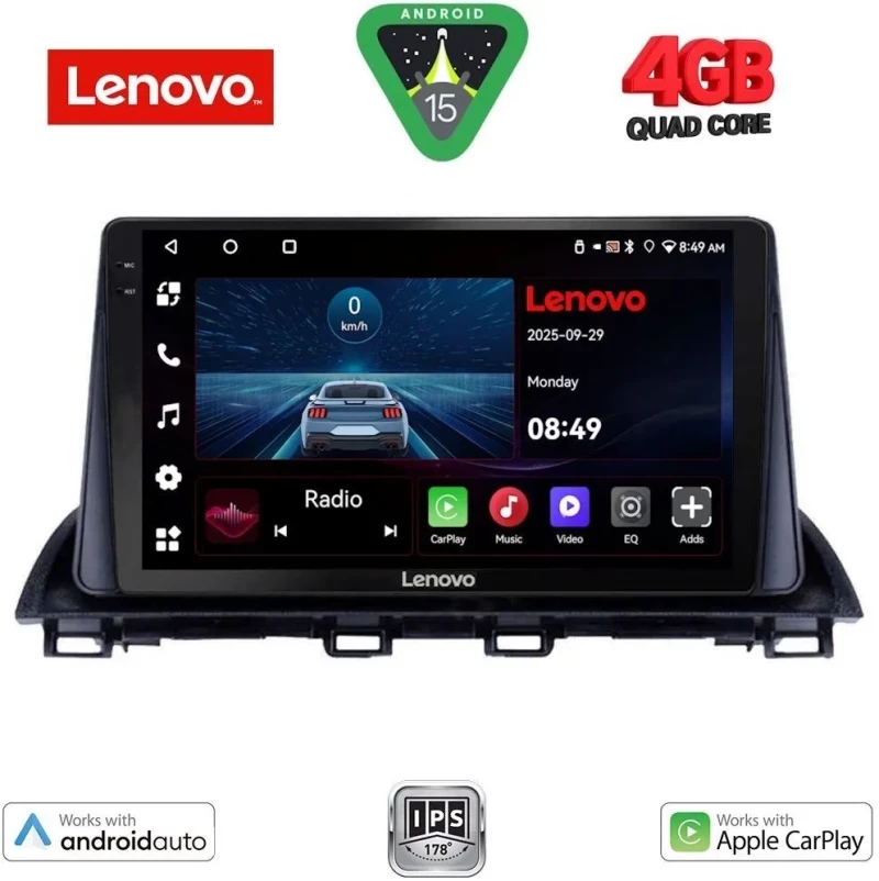 LENOVO LVE 8367_CPAA (9inc) MULTIMEDIA TABLET for MAZDA 3 mod. 2014-2019 LENOVO LVE 8367_CPAA