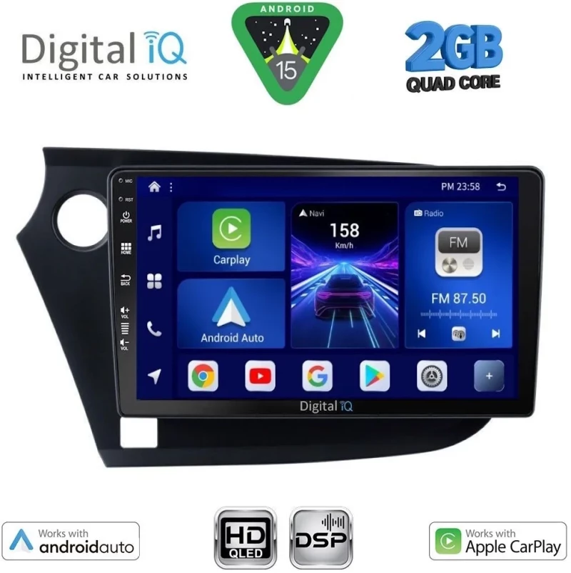 DIGITAL IQ BXC 3205_CPAA (9inc) MULTIMEDIA TABLET for HONDA INSIGHT mod. 2009-2014 DIGITAL IQ BXC 3205_CPAA
