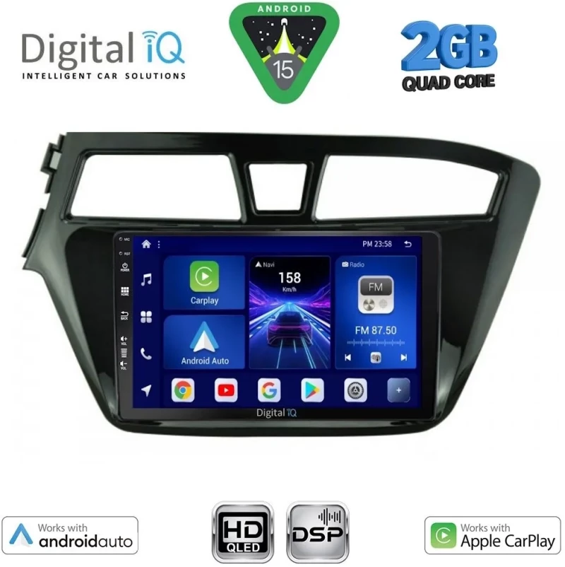 DIGITAL IQ BXC 3229_CPAA (9inc) MULTIMEDIA TABLET for HYUNDAI i20 mod. 2014-2018 DIGITAL IQ BXC 3229_CPAA