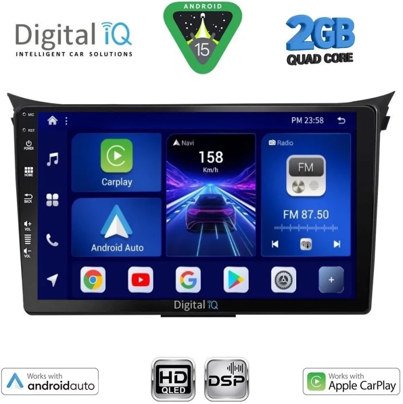 DIGITAL IQ BXC 3232_CPAA (9inc) MULTIMEDIA TABLET for HYUNDAI i30 mod. 2012-2017 DIGITAL IQ BXC 3232_CPAA