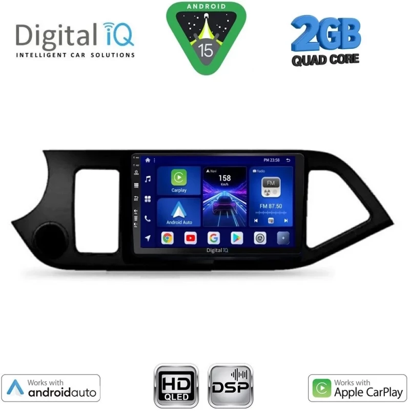 DIGITAL IQ BXC 3308_CPAA (9inc) MULTIMEDIA TABLET for KIA PICANTO mod. 2011-2017 DIGITAL IQ BXC 3308_CPAA