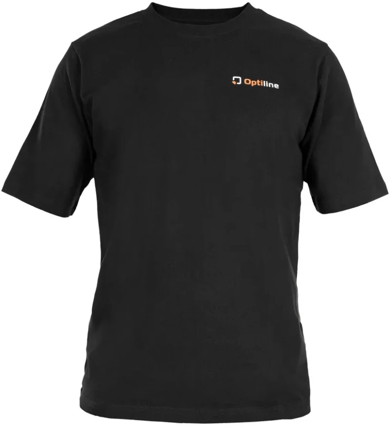 ΜΠΛΟΥΖΑΚΙ T-SHIRT ΜΑΥΡΟ OPTILINE (M) 100% ΒΑΜΒΑΚΕΡΟ 1ΤΕΜ. L9976.3