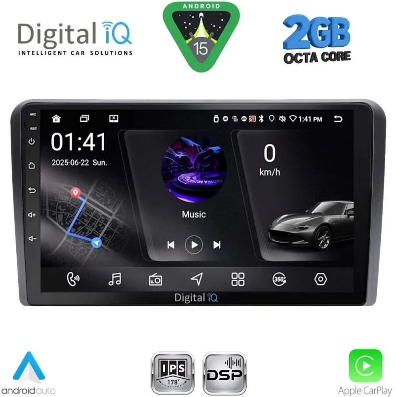 DIGITAL IQ RSF 4003_CPA (9inc) MULTIMEDIA TABLET for AUDI A3 mod. 2003-2012 DIGITAL IQ RSF 4003_CPA