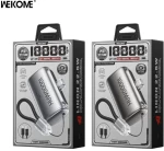 Power Bank WEKOME WP-109 10000mAh 22.5W Γρήγορης Φόρτισης Silver