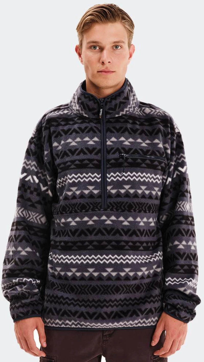 EMERSON Men's Half Zip Fleece - 252.EM28.106-MIDNIGHT BLUE