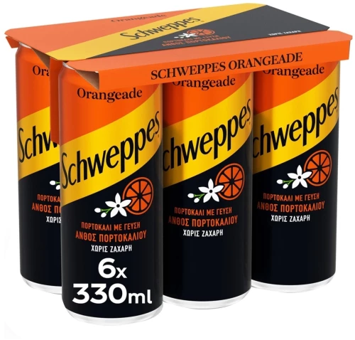 Schweppes Πορτοκαλάδα 6x330ml