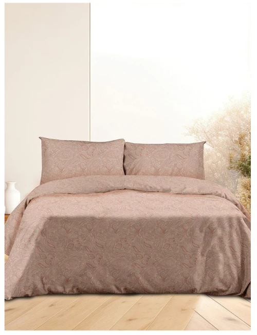 Σετ Σεντόνια Φανελένια Sunshine Home 2040 Pink Υπέρδιπλα 230x250