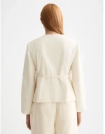 Scotch&Soda Woman Relaxed collarless jacket