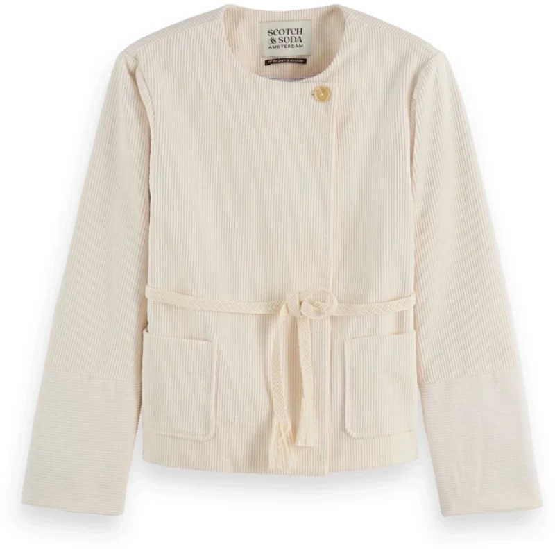 Scotch&Soda Woman Relaxed collarless jacket