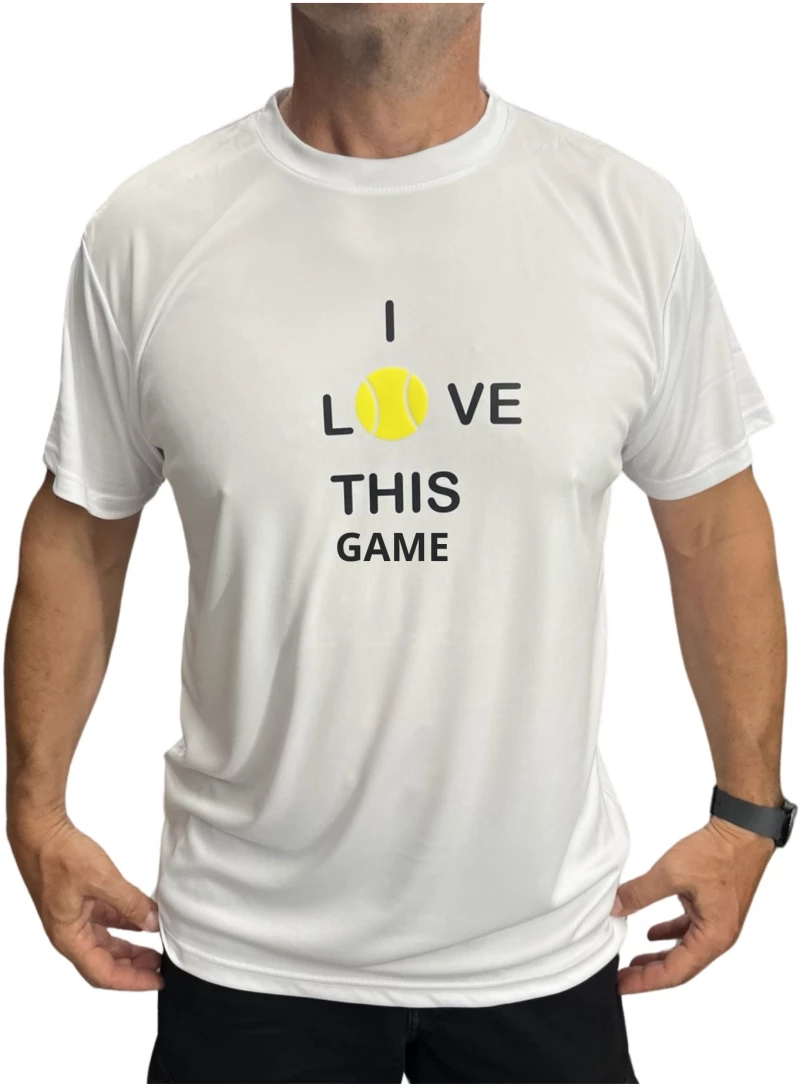 Μπλούζα Κοντομάνικη Με Τύπωμα I Love This Game ILTG187-Λευκό