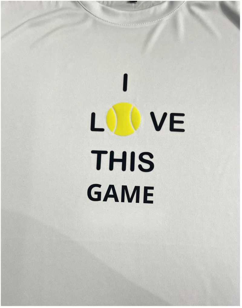 Μπλούζα Κοντομάνικη Με Τύπωμα I Love This Game ILTG187-Λευκό