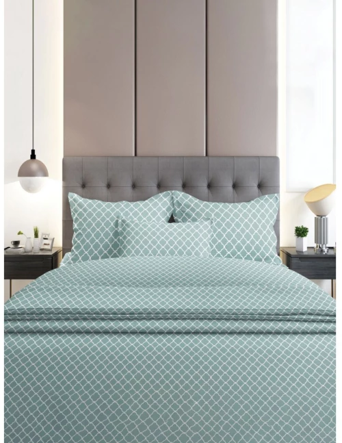 Σετ Σεντόνια Φανελένια Sunshine Home  530 Aqua Μονά 160x260