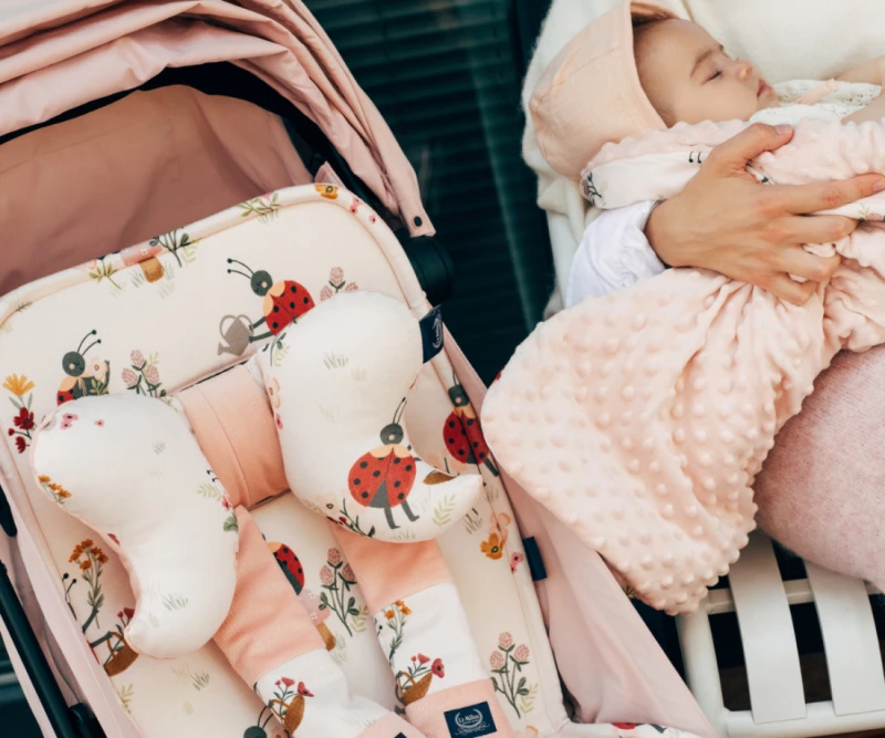 Βρεφικό Μαξιλάρι La Millou Organic Jersey Angel's Wings Mirella Powder Pink