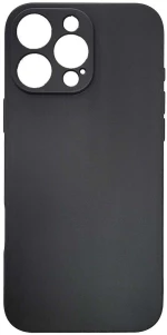 Θήκη TPU Σιλικόνης GREEN ON με Προστασία Κάμερας για iPhone 16 Pro Max - Μαύρο