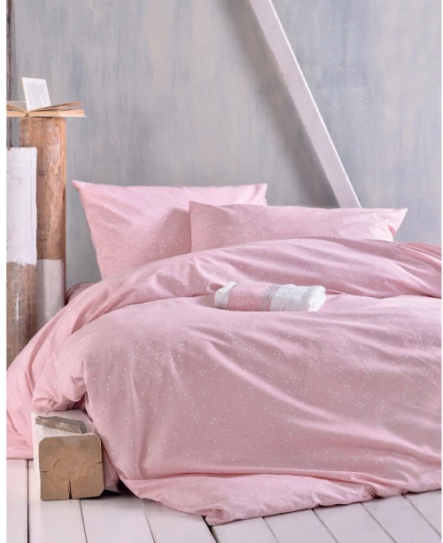 Σετ Σεντόνια King Size 4 Τεμαχίων Rythmos Sirius Ροζ 270x290