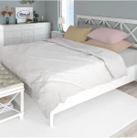 Κουβέρτα Πικέ Μονή Dimcol Μονόχρωμη Λευκό 160x250