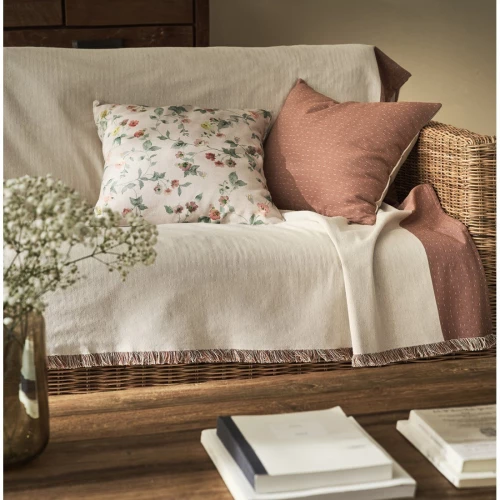 Ριχτάρι Τετραθέσιου Gofis Home Rukia Offwhite / Stone Brown 269 170x350