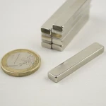 Μαγνήτης Παραλληλεπίπεδος 40x7x4mm 120°C Νεοδυμίου Δύναμη Έλξης 5kg
