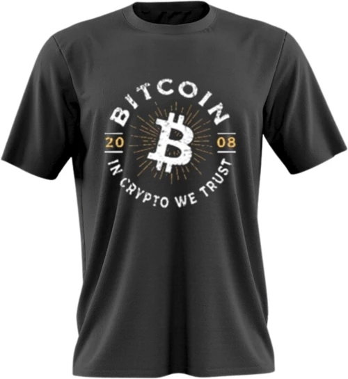Αντρική Μπλούζα Bitcoin MB496-Μαύρο