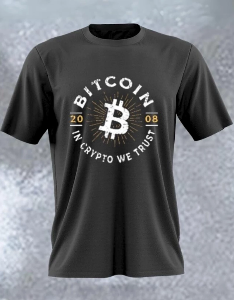 Αντρική Μπλούζα Bitcoin MB496-Μαύρο