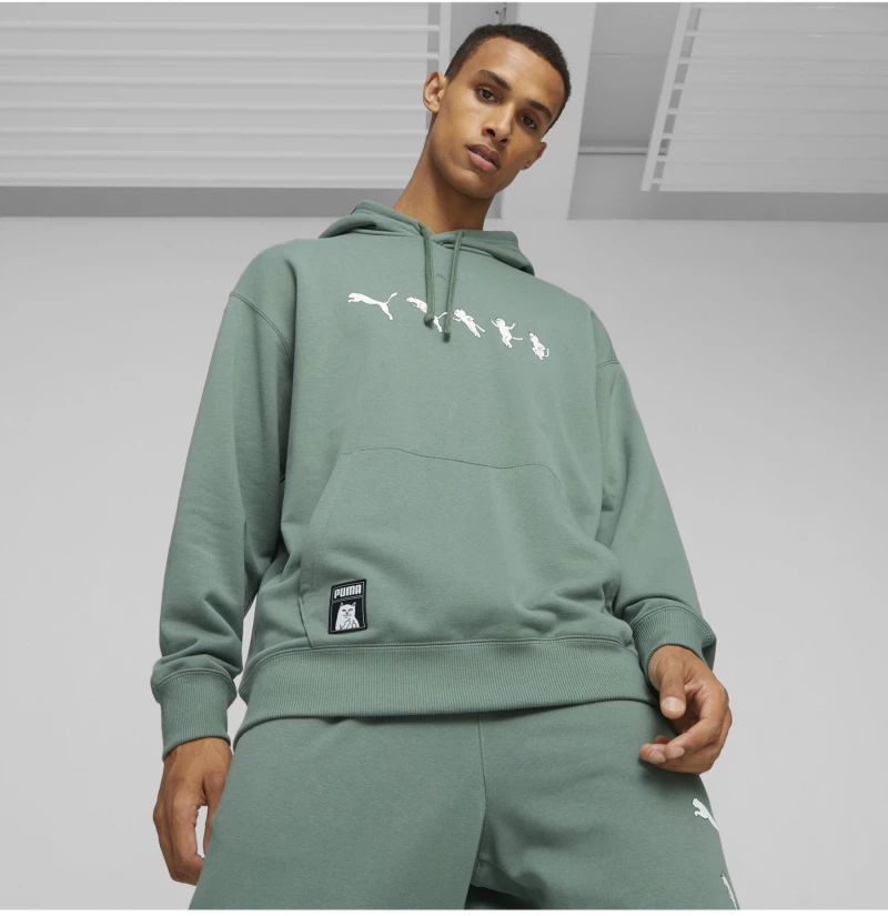 Μπλούζα Φούτερ Puma X RIPNDIP TR Eucalyptus 527182-Πράσινο