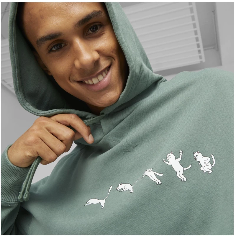 Μπλούζα Φούτερ Puma X RIPNDIP TR Eucalyptus 527182-Πράσινο