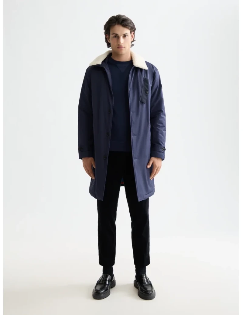 Scotch&Soda Man Teddy collar coat