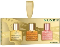 NUXE Xmas Huile Prodigieuse Promo Mε Ξηρά Έλαια Ενυδάτωσης Για Πρόσωπο, Σώμα & Μαλλιά Prodigieuse 10ml, Prodigieuse Florale 10ml & Prodigieuse Shimmering 10ml