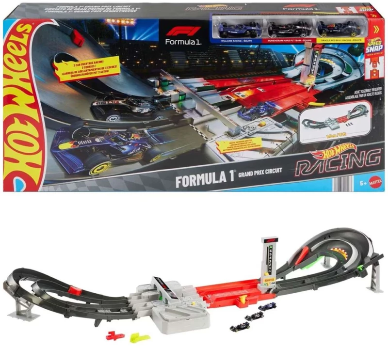 Mattel hot wheels hw racing - πίστα grand prix JDY16