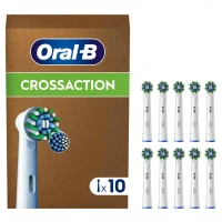 ORAL B Pro Cross Action Ανταλλακτικές Κεφαλές Ηλεκτρικής Οδοντόβουρτσας 10 Τεμάχια