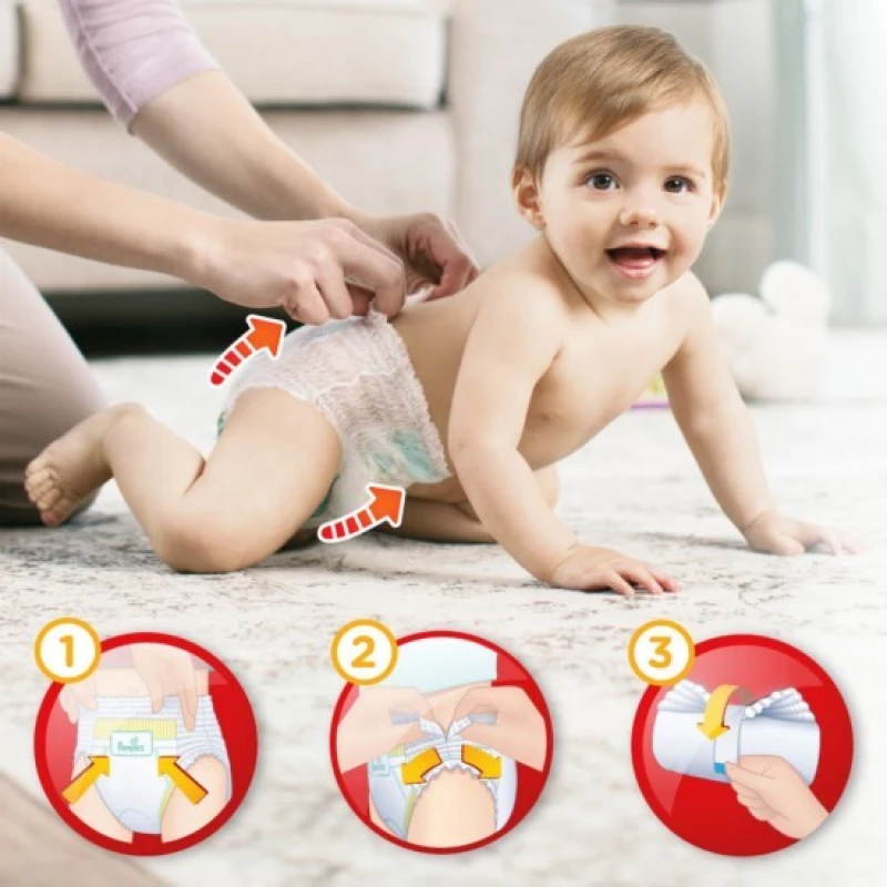 PAMPERS Βρεφικές Πάνες Βρακάκια Pants No.4 9-15Kgr 52 Τεμάχια Jumbo Pack