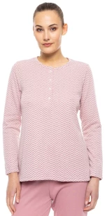 Pink Label Γυναικεία Χειμερινή Βαμβακερή Πυζάμα Regular Fit W1783