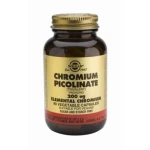 SOLGAR CHROMIUM PICOLINATE 200MCG 90CAPS