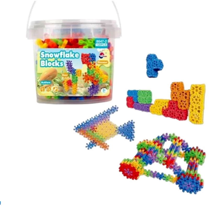 Σετ κατασκευών DIY με τουβλάκια νιφάδες - 120pcs - 8647-2 - 917512
