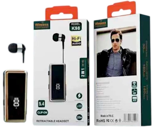 Ασύρματο ακουστικό Bluetooth - K98 - 361007 - Gold